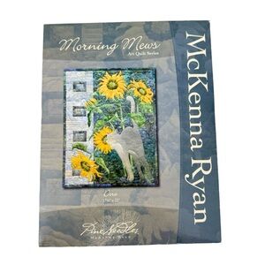 McKenna Ryan Quilt Pattern Dora Morning Mews Series CAT01 Uncut Cat Sunflowers